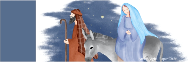 Nativity and Christmas Picture and Word Cards