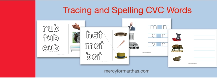 FREE Worksheets for Tracing and Spelling CVC Words